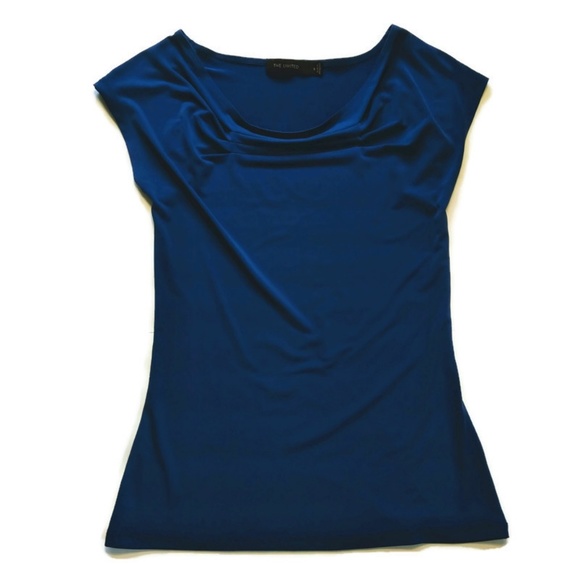 Limited Blue Short Sleeve Blouse - Picture 1 of 3
